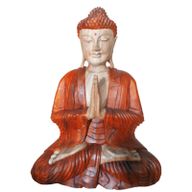 Statue Bouddha Sculptée Main - 30cm - Acceuil