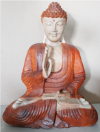 Statue Bouddha Sculptée Main - 40cm - Transmission