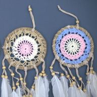 Attrapes-Rêve Macramé Pastel - Tons Rose 12cm