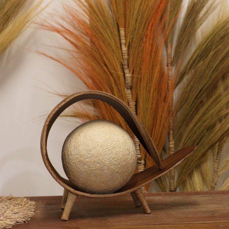 Lampe Naturelle en Noix de Coco - Boucle naturelle