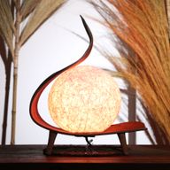 Lampe Naturelle en Noix de Coco - Torsion Chocolat