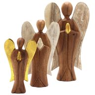 Ange Hati-Hati en Bois - Amitié - 15cm