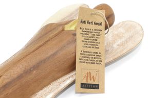 Ange Hati-Hati en Bois - Amour - 15cm