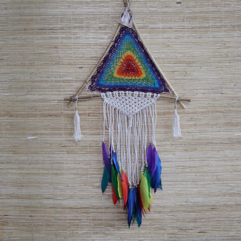 Attrape Rêve de Bali - Grande Pyramide Multi