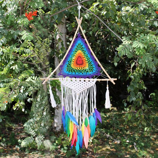 Attrape Rêve de Bali - Grande Pyramide Multi