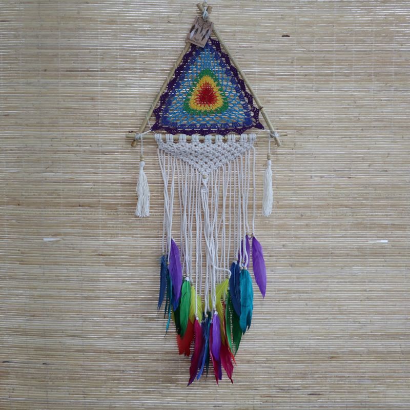 Attrape Rêve de Bali - Pyramide Moyenne Multi