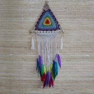 Attrape Rêve de Bali - Pyramide Moyenne Multi