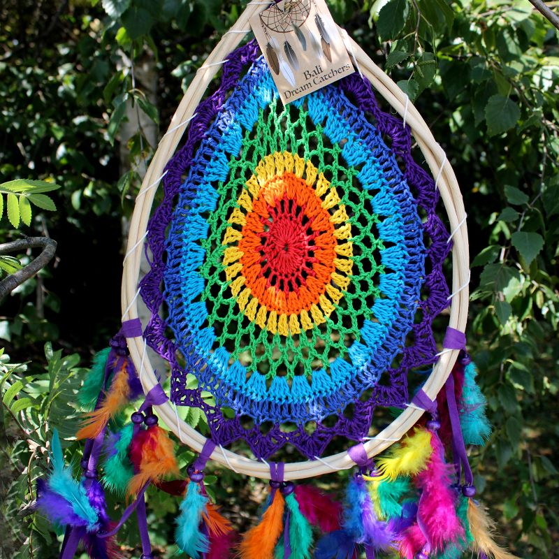 Attrape Rêve de Bali - Grande Goutte Multi