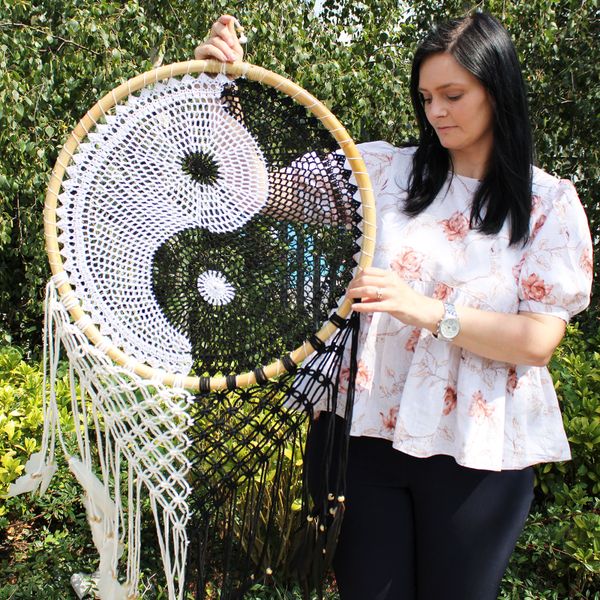 Attrape Rêve de Bali - Ying Yang XL 50cm