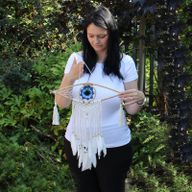 Attrape-Rêve Protection - Petit Œil Macramé Marron