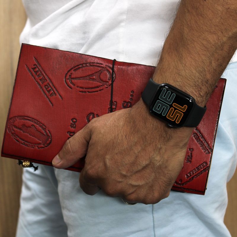 Carnet en Cuir - L'aventure commence - Rouge
