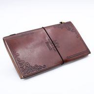 Carnet en Cuir - Liste d'objectifs - Marron