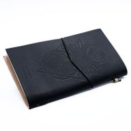 Carnet en Cuir - Mon livres d'incantations  - Noir