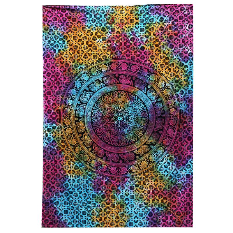 Dessus Lit/Tenture Double - Elephant Mandala