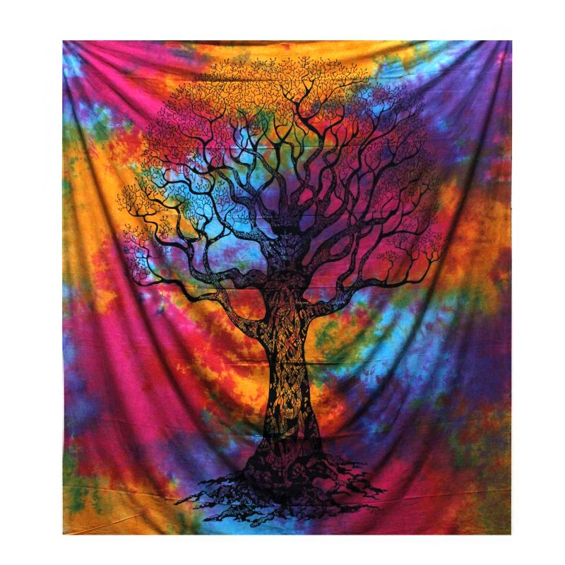 Dessus Lit/Tenture Double - Arbre d'Hiver