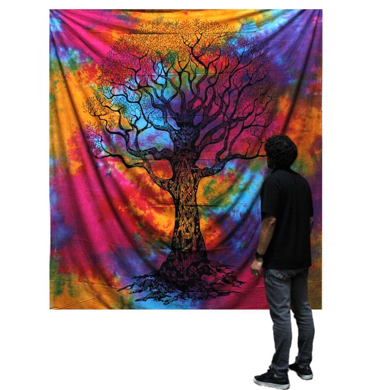 Dessus Lit/Tenture Double - Arbre d'Hiver
