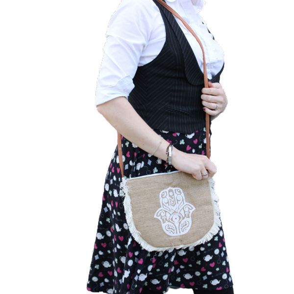 Sac à Franges Imprimé - Hamsa
