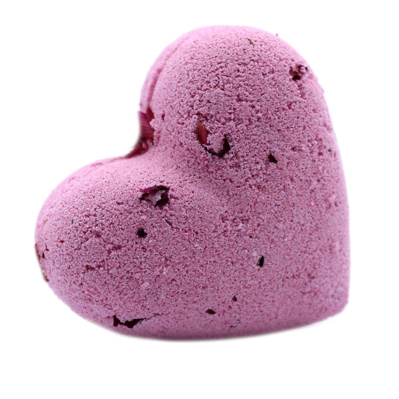 Bombe de Bain en Coeur 70g - Ylang & Rose