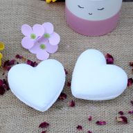 Bombe de Bain en Coeur 70g - Noix de Coco