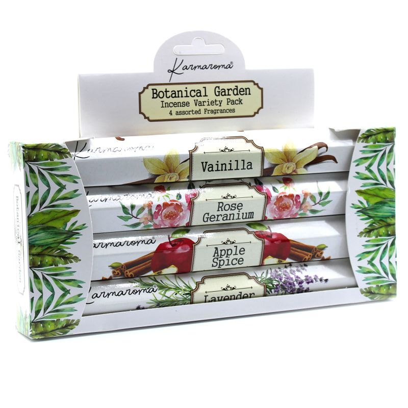 Lot d'encens du jardin botanique - 4 parfums assortis