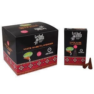 Cones Percés Encens Âme Tribale - Sauge Blanche + Lavande