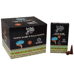 Cones Percés Encens Âme Tribale - Sauge Blanche + Palo Santo