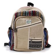 Petit Sac à Dos en Chanvre - Style Zig Zag Zips