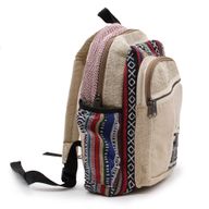 Petit Sac à Dos en Chanvre - Style Zig Zag Zips