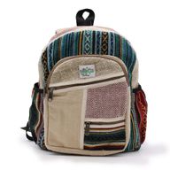 Petit Sac à Dos en Chanvre - Style Zig Zag Zips
