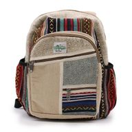 Petit Sac à Dos en Chanvre - Style Zig Zag Zips