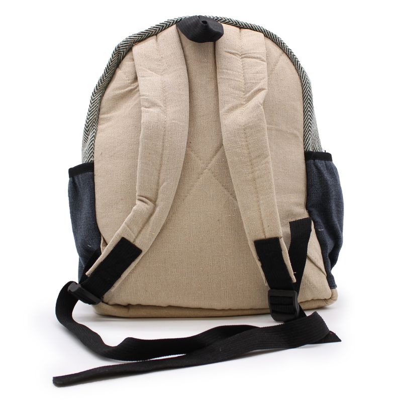 Petit Sac à Dos en Chanvre - Style Corde et Poches
