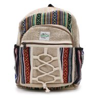 Petit Sac à Dos en Chanvre - Style Corde et Poches