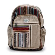 Grand Sac à Dos en Chanvre - Style Zips Droites