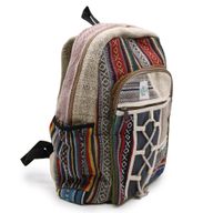 Grand Sac à Dos en Chanvre - Style Corde et Poches