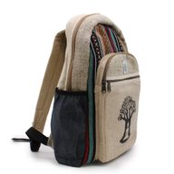 Grand Sac à Dos en Chanvre - Design Arbre Bodhi