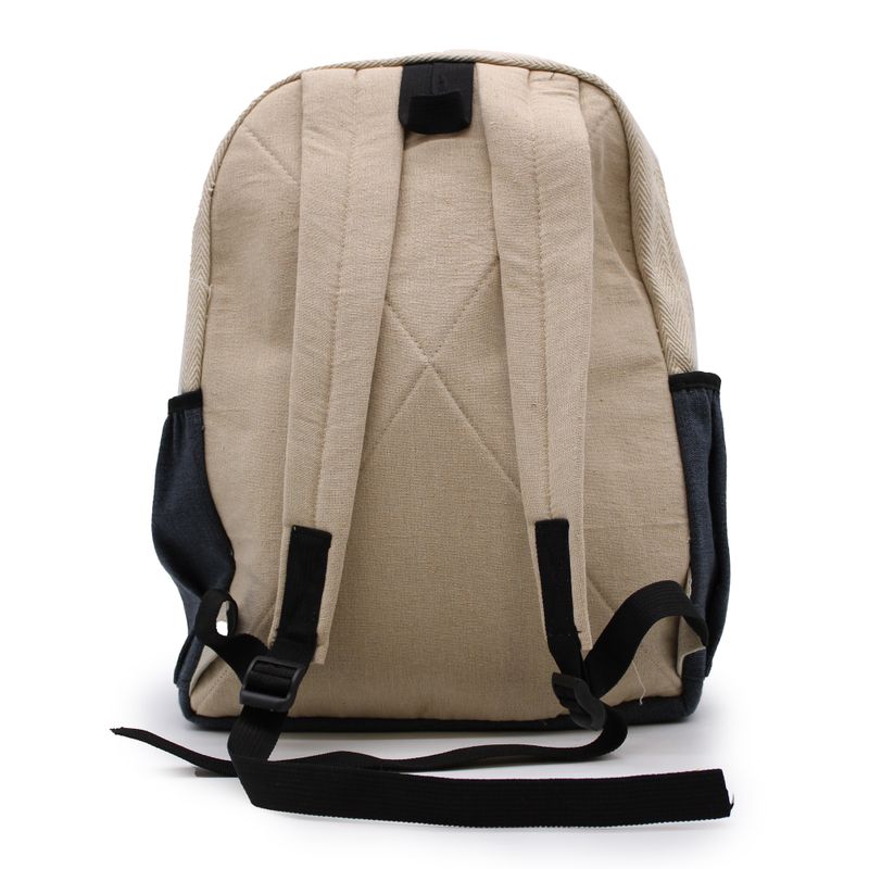 Grand Sac à Dos en Chanvre - Design Arbre Bodhi