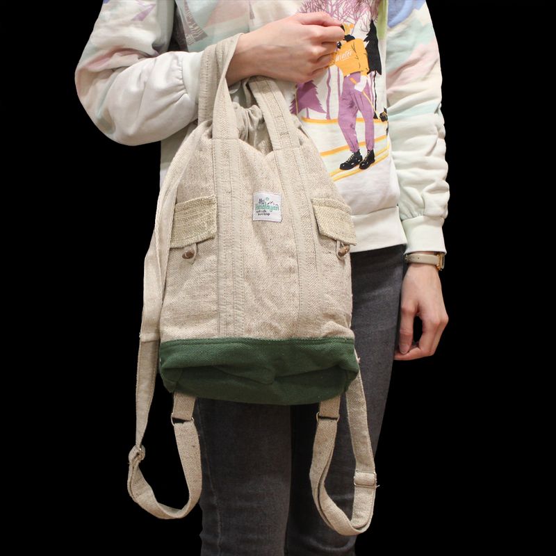 Sac à Dos pour Ordinateur Portable - Chanvre et Coton