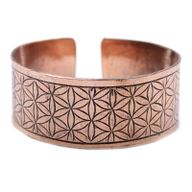 Bracelet Tibétain en cuivre - Fleur de vie