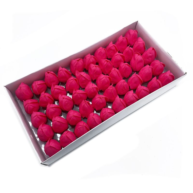 Fleurs de Savon pour Bouquet - Tulipe Medium - Rose Foncé