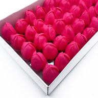 Fleurs de Savon pour Bouquet - Tulipe Medium - Rose Foncé