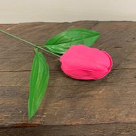 Fleurs de Savon pour Bouquet - Tulipe Medium - Rose Foncé