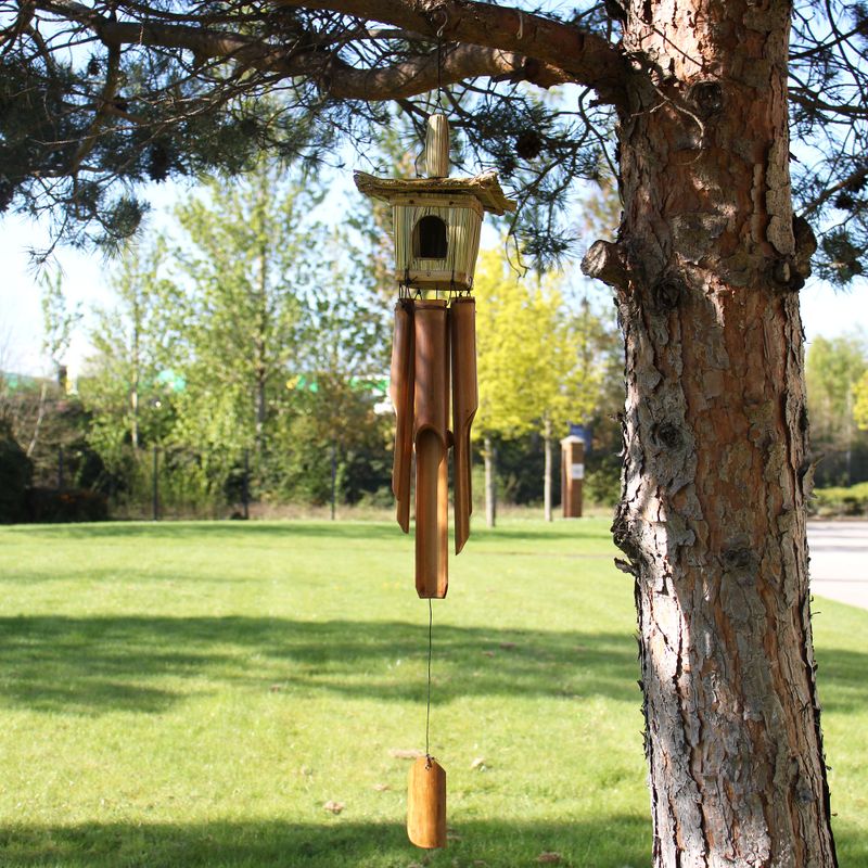 Mangeoires pour oiseaux - Carré avec carillons 49x15cm