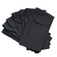 Pochette en Coton pour Rouleau de Masage Facial 10oz - Noir 9x19xm