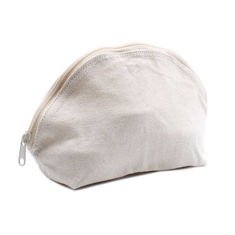 Trousse de Toilette en Coton Naturel 10 oz - Demi Lune