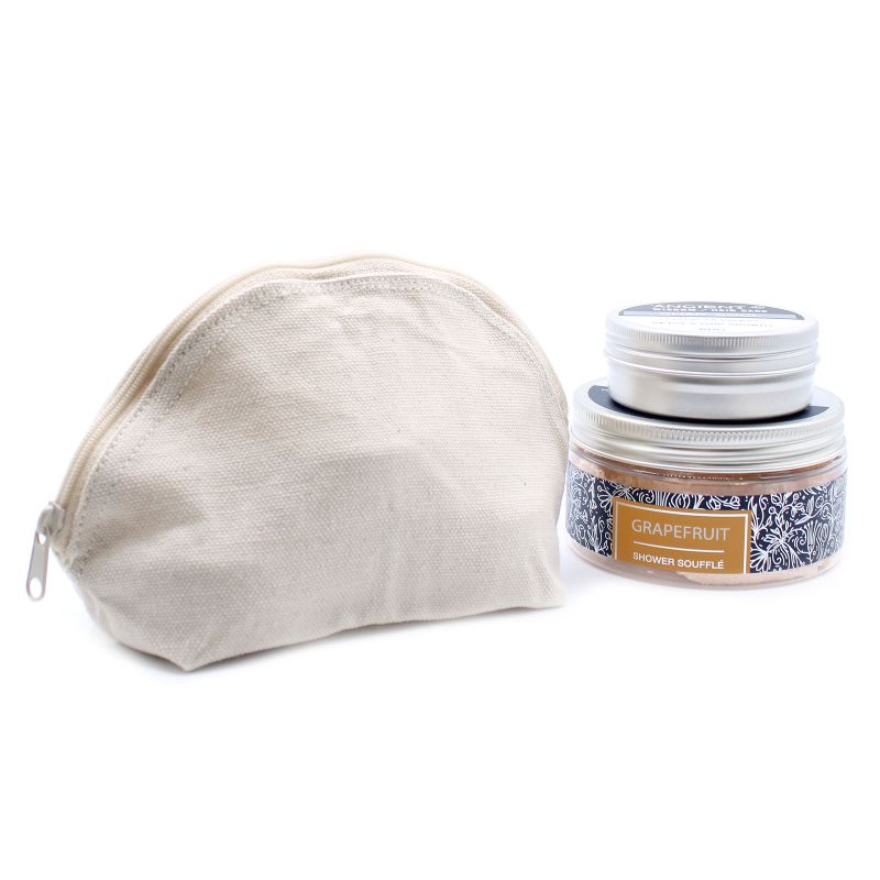 Trousse de Toilette en Coton Naturel 10 oz - Demi Lune
