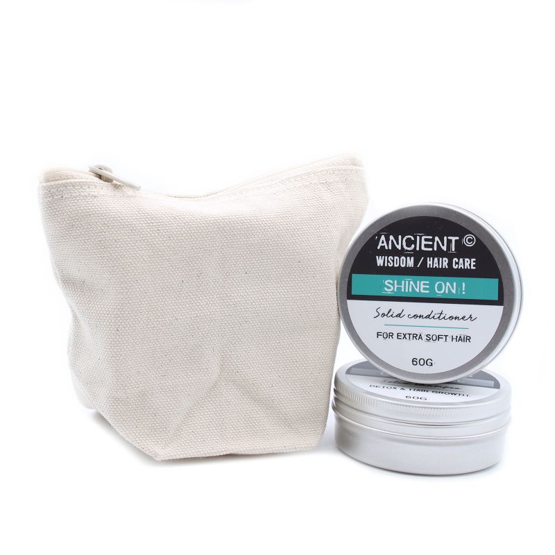 Trousse de Toilette en Coton Naturel 10 oz - Mini Pochette