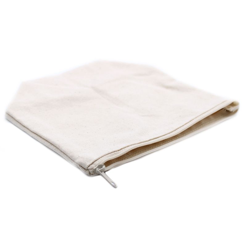Trousse de Toilette en Coton Naturel 10 oz - Pochette Moyenne