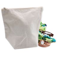Trousse de Toilette en Coton Naturel 10 oz - Pochette Moyenne