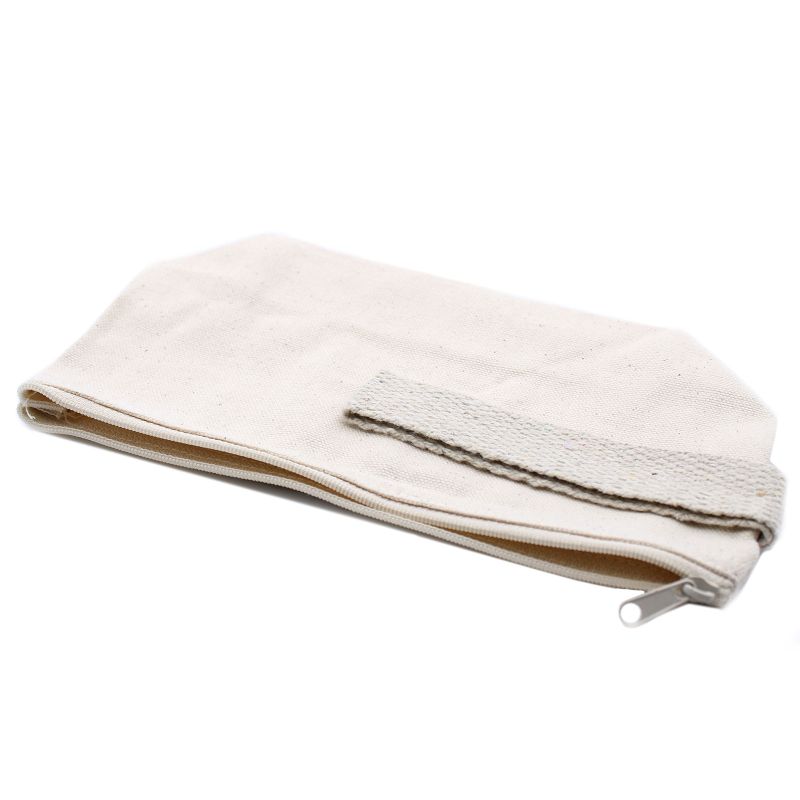Trousse de Toilette en Coton Naturel 10 oz - Trousse avec Poignée
