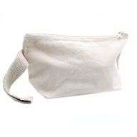 Trousse de Toilette en Coton Naturel 10 oz - Trousse avec Poignée